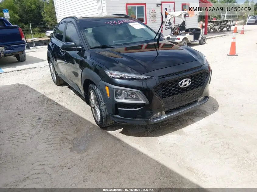 2020 Hyundai Kona Sel Plus VIN: KM8K62AA9LU450409 Lot: 45509908
