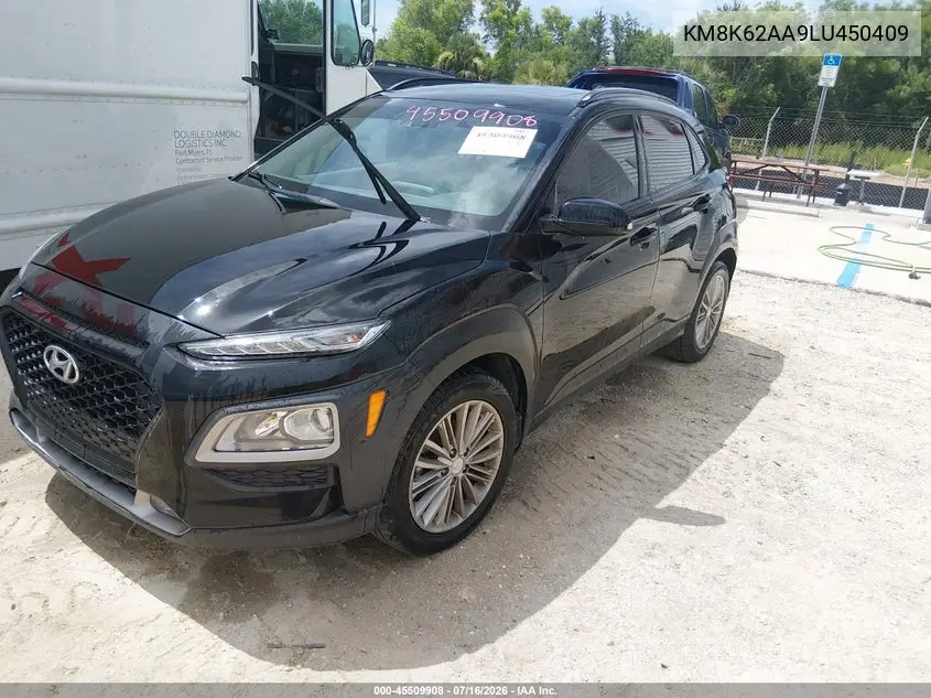 2020 Hyundai Kona Sel Plus VIN: KM8K62AA9LU450409 Lot: 45509908