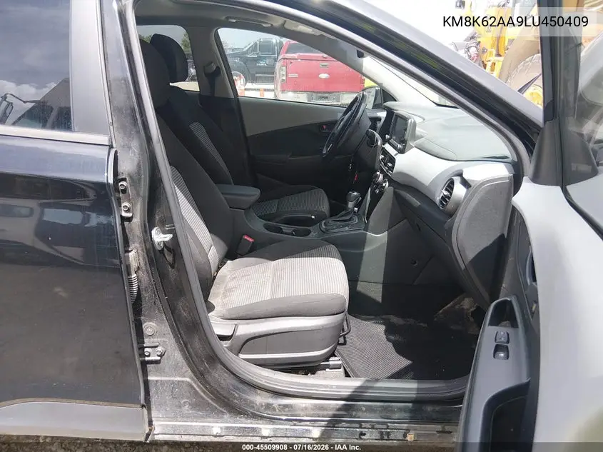 2020 Hyundai Kona Sel Plus VIN: KM8K62AA9LU450409 Lot: 45509908