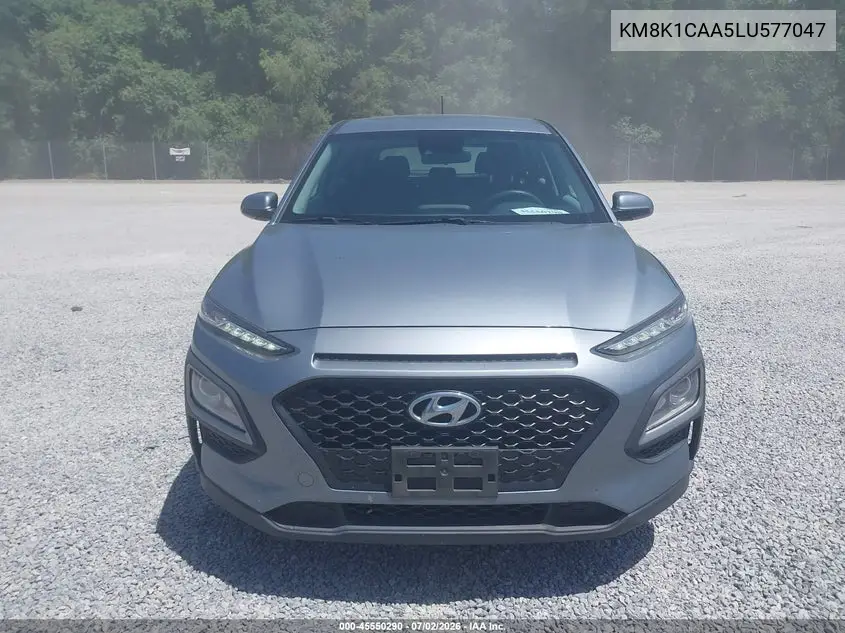 2020 Hyundai Kona Se VIN: KM8K1CAA5LU577047 Lot: 45550290
