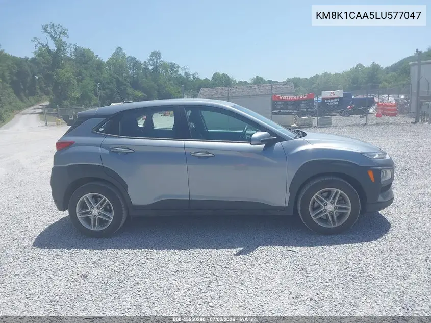 2020 Hyundai Kona Se VIN: KM8K1CAA5LU577047 Lot: 45550290