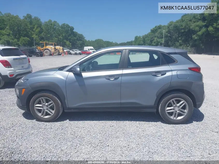 2020 Hyundai Kona Se VIN: KM8K1CAA5LU577047 Lot: 45550290