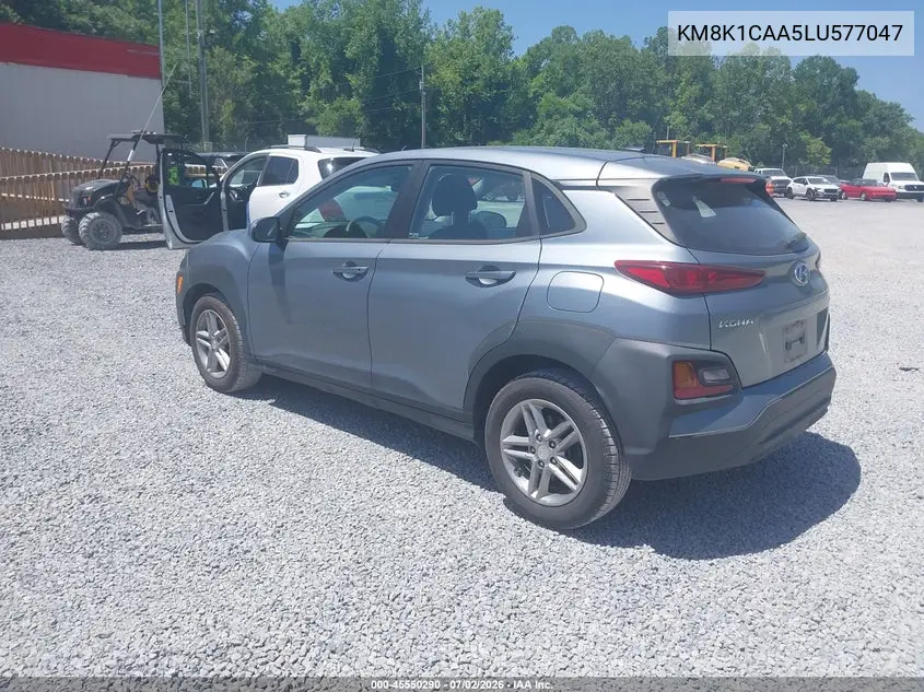 2020 Hyundai Kona Se VIN: KM8K1CAA5LU577047 Lot: 45550290