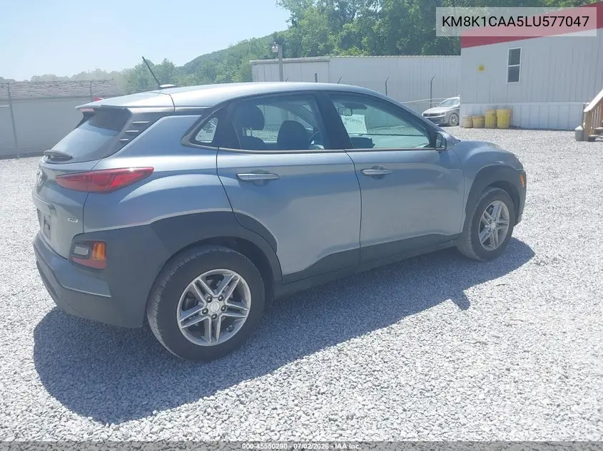 2020 Hyundai Kona Se VIN: KM8K1CAA5LU577047 Lot: 45550290