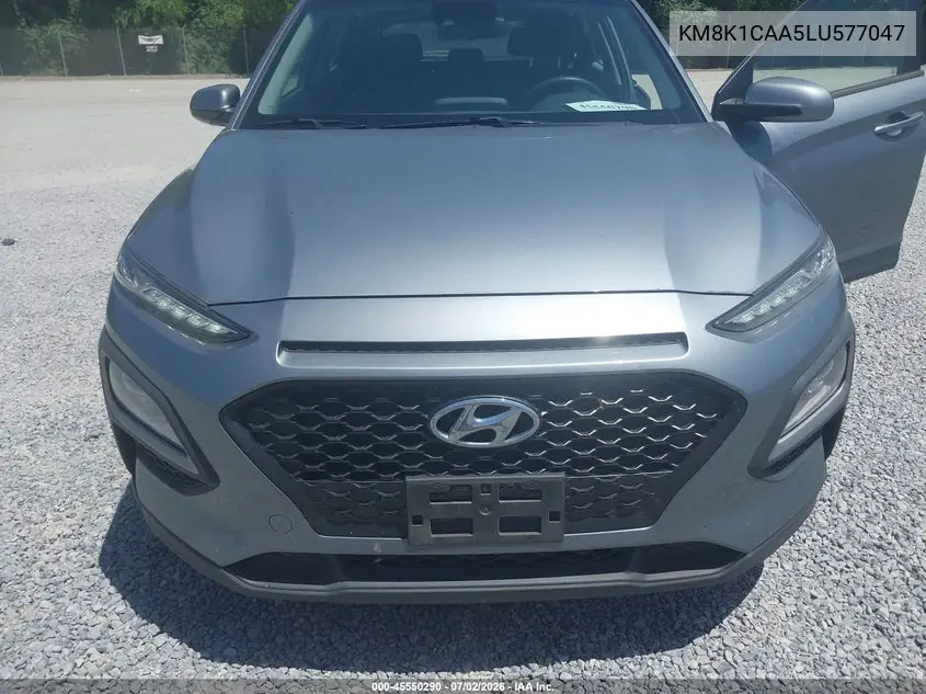2020 Hyundai Kona Se VIN: KM8K1CAA5LU577047 Lot: 45550290