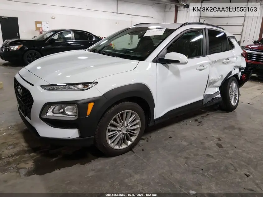 2020 Hyundai Kona Sel VIN: KM8K2CAA5LU556163 Lot: 45565682