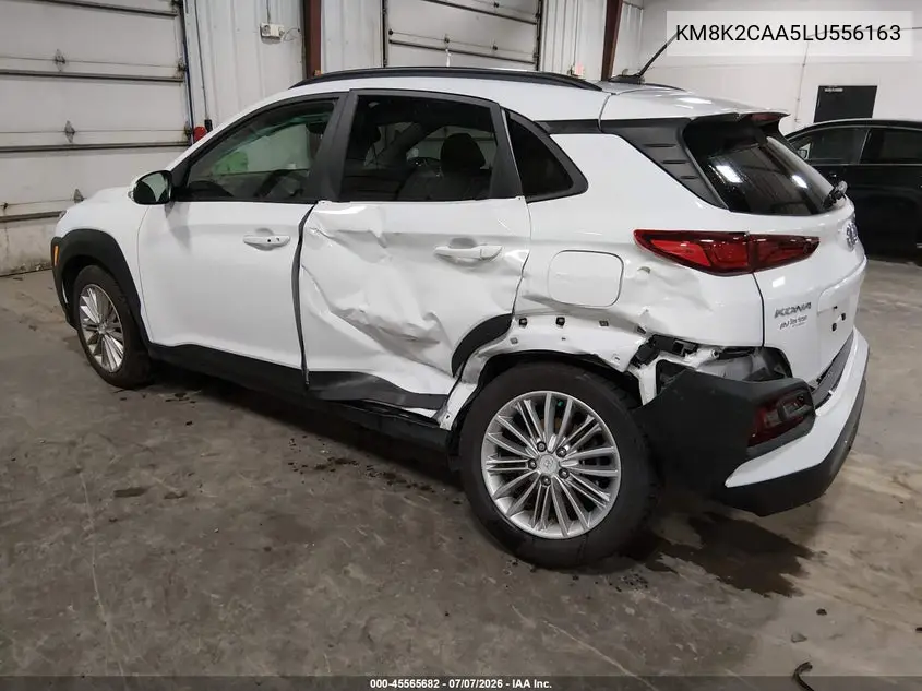 2020 Hyundai Kona Sel VIN: KM8K2CAA5LU556163 Lot: 45565682