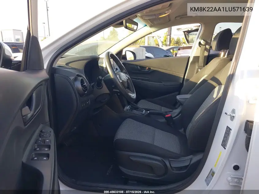 2020 Hyundai Kona Sel VIN: KM8K22AA1LU571639 Lot: 45633108