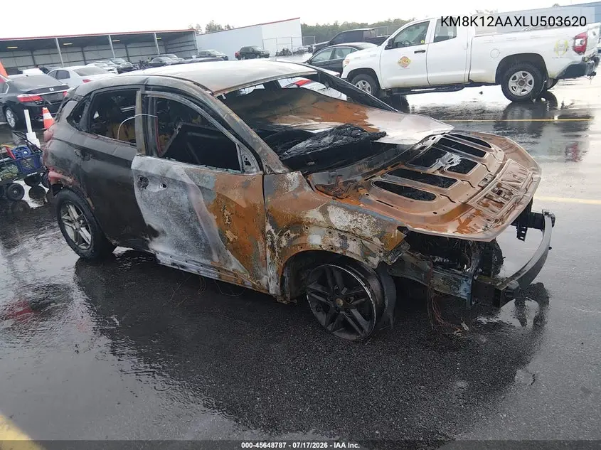 2020 Hyundai Kona Se VIN: KM8K12AAXLU503620 Lot: 45648787