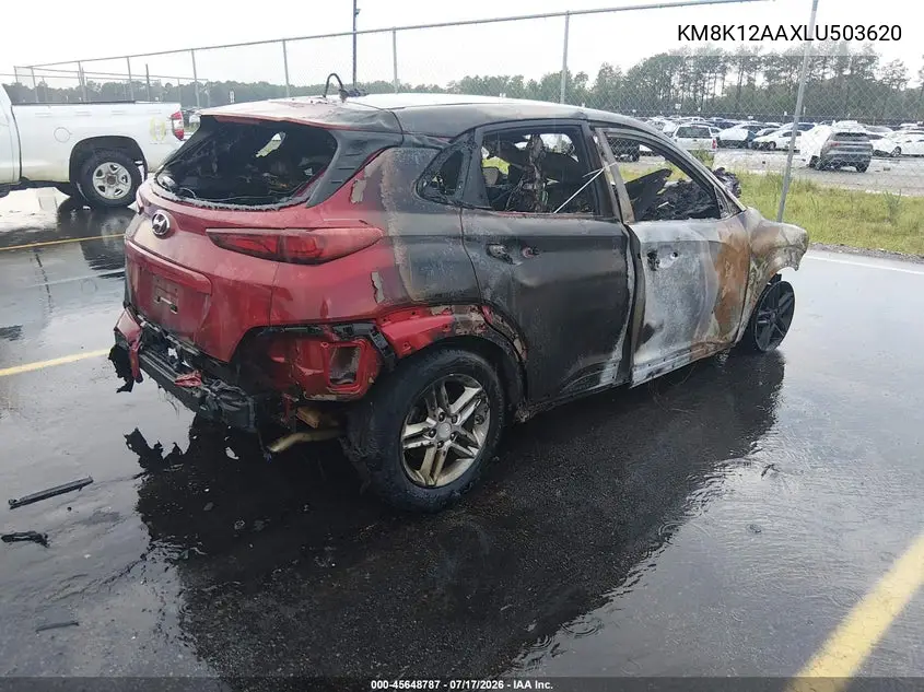 2020 Hyundai Kona Se VIN: KM8K12AAXLU503620 Lot: 45648787