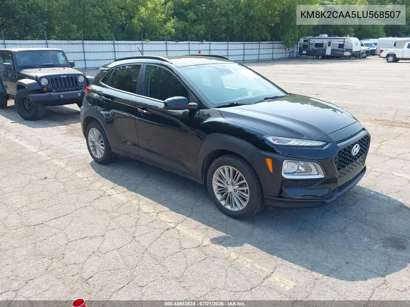 2020 Hyundai Kona Sel VIN: KM8K2CAA5LU568507 Lot: 45683824