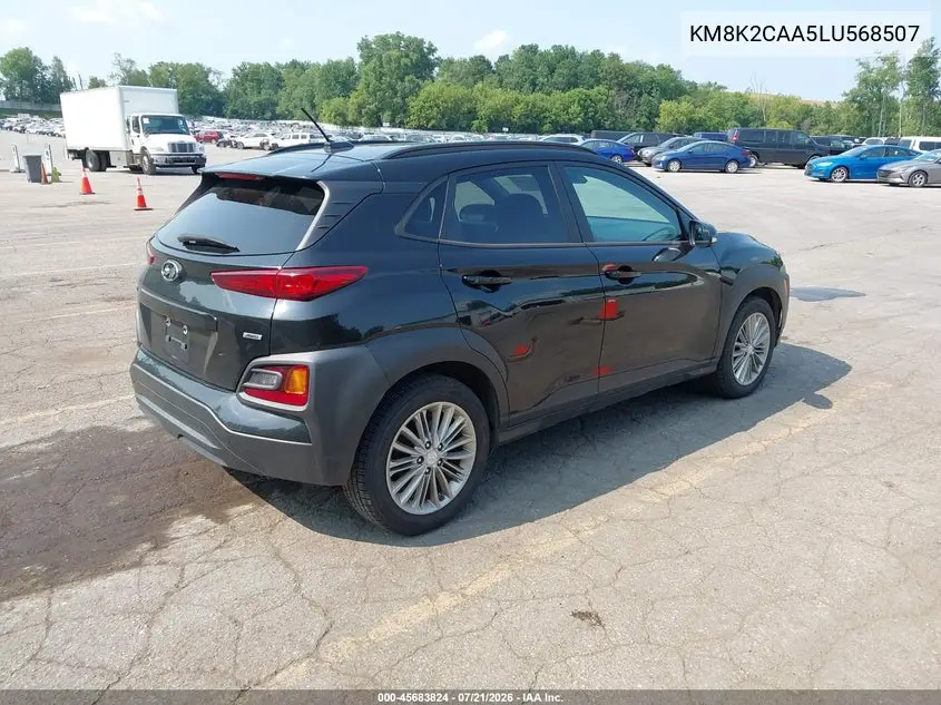 2020 Hyundai Kona Sel VIN: KM8K2CAA5LU568507 Lot: 45683824
