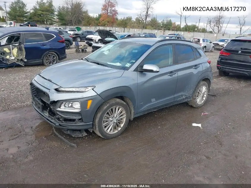 KM8K2CAA3MU617270 2021 Hyundai Kona Sel