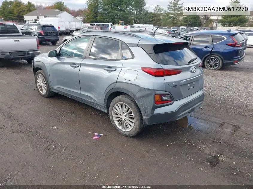 KM8K2CAA3MU617270 2021 Hyundai Kona Sel