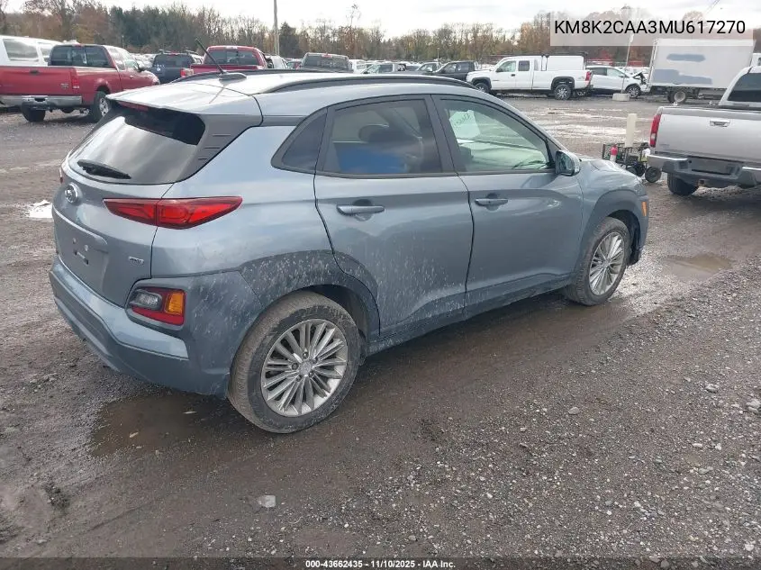 KM8K2CAA3MU617270 2021 Hyundai Kona Sel