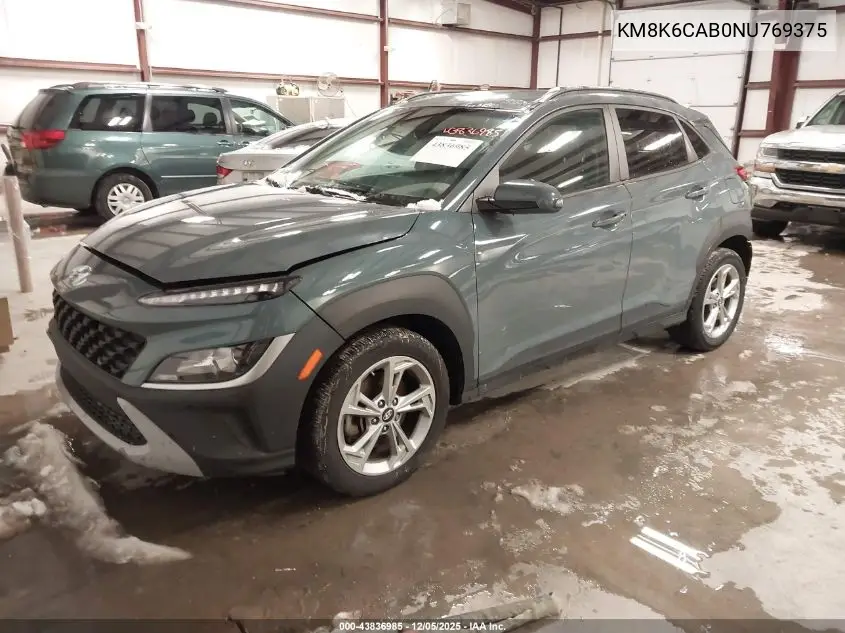 KM8K6CAB0NU769375 2022 Hyundai Kona Sel