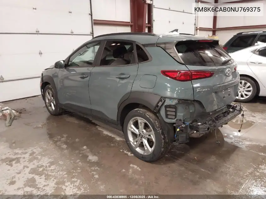 KM8K6CAB0NU769375 2022 Hyundai Kona Sel