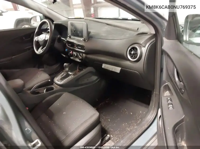 KM8K6CAB0NU769375 2022 Hyundai Kona Sel
