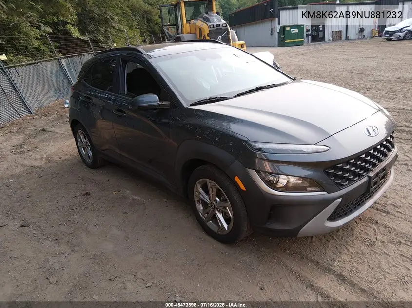 2022 Hyundai Kona Sel VIN: KM8K62AB9NU881232 Lot: 45473598