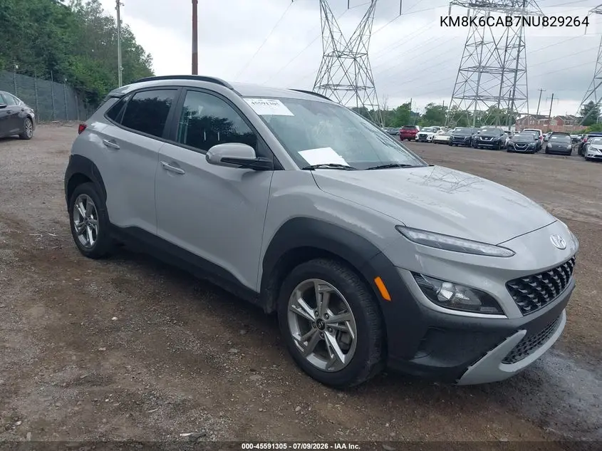 2022 Hyundai Kona Sel VIN: KM8K6CAB7NU829264 Lot: 45591305