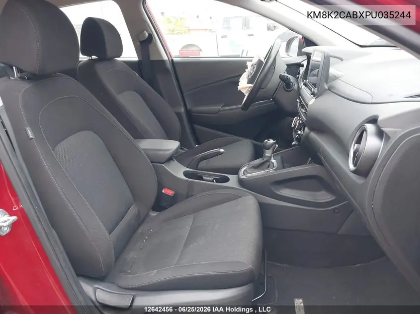2023 Hyundai Kona Se VIN: KM8K2CABXPU035244 Lot: 12642456