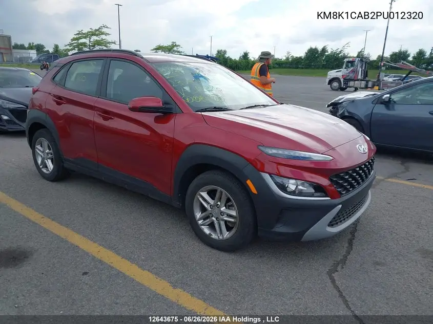 2023 Hyundai Kona Essential Awd VIN: KM8K1CAB2PU012320 Lot: 12643675