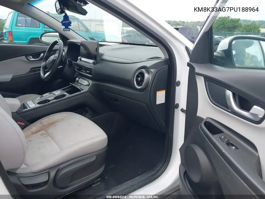 2023 Hyundai Kona Electric Sel VIN: KM8K33AG7PU188964 Lot: 45484214