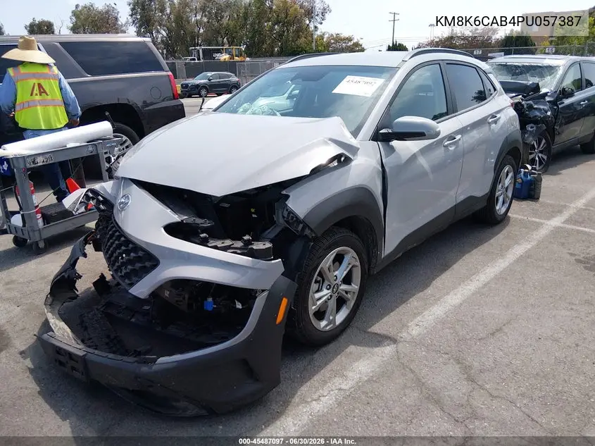 2023 Hyundai Kona Sel VIN: KM8K6CAB4PU057387 Lot: 45487097