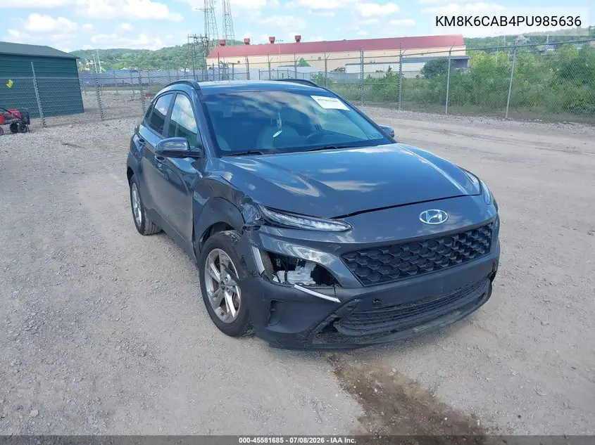 2023 Hyundai Kona Sel VIN: KM8K6CAB4PU985636 Lot: 45581685