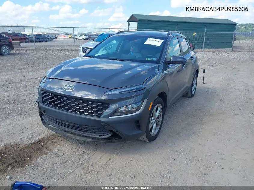 2023 Hyundai Kona Sel VIN: KM8K6CAB4PU985636 Lot: 45581685