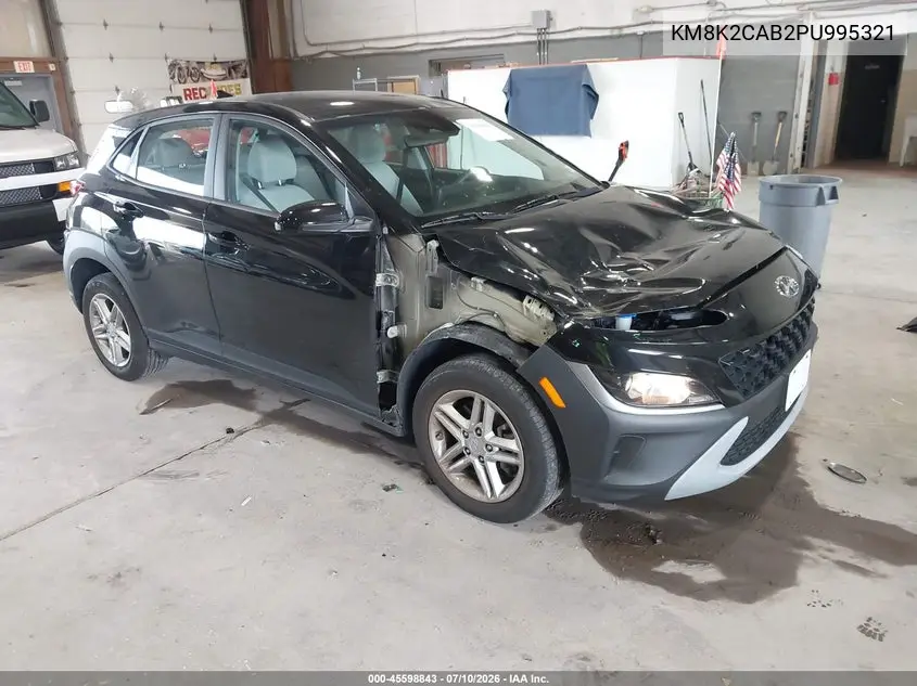 2023 Hyundai Kona Se VIN: KM8K2CAB2PU995321 Lot: 45598843