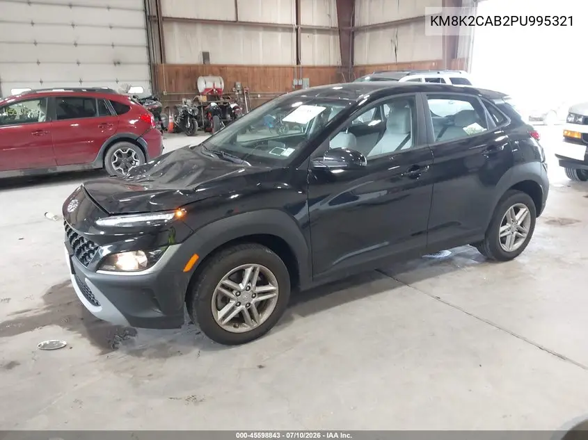 2023 Hyundai Kona Se VIN: KM8K2CAB2PU995321 Lot: 45598843