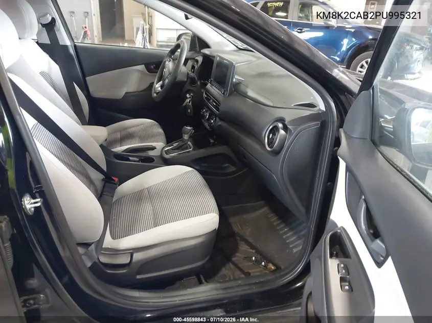 2023 Hyundai Kona Se VIN: KM8K2CAB2PU995321 Lot: 45598843