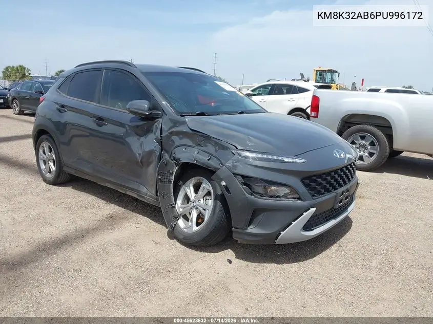 2023 Hyundai Kona Sel VIN: KM8K32AB6PU996172 Lot: 45623632