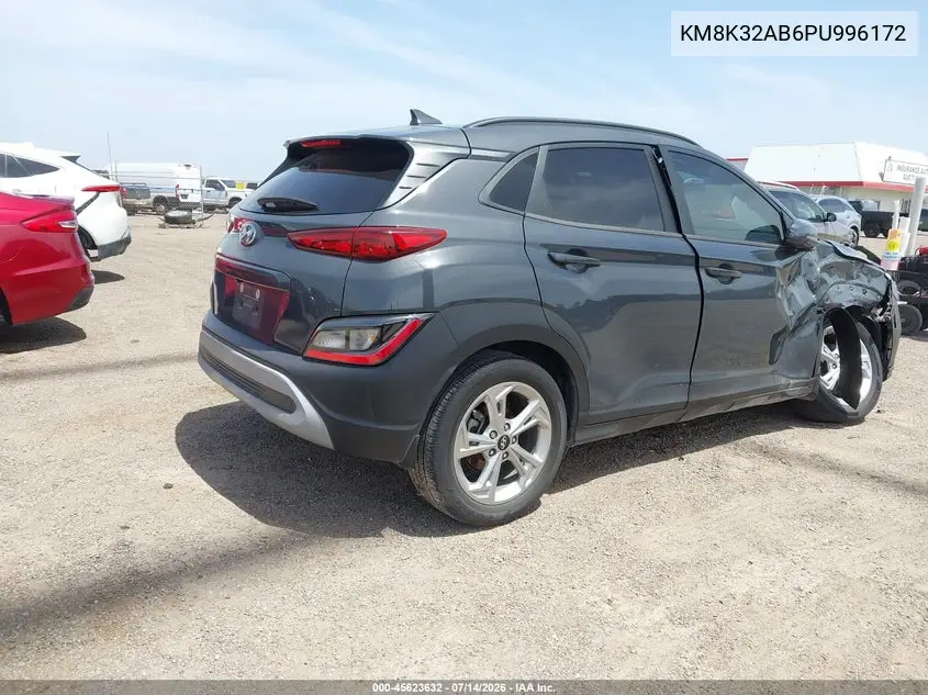 2023 Hyundai Kona Sel VIN: KM8K32AB6PU996172 Lot: 45623632