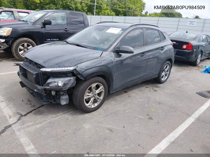 2023 Hyundai Kona Sel VIN: KM8K62AB0PU984509 Lot: 45631497
