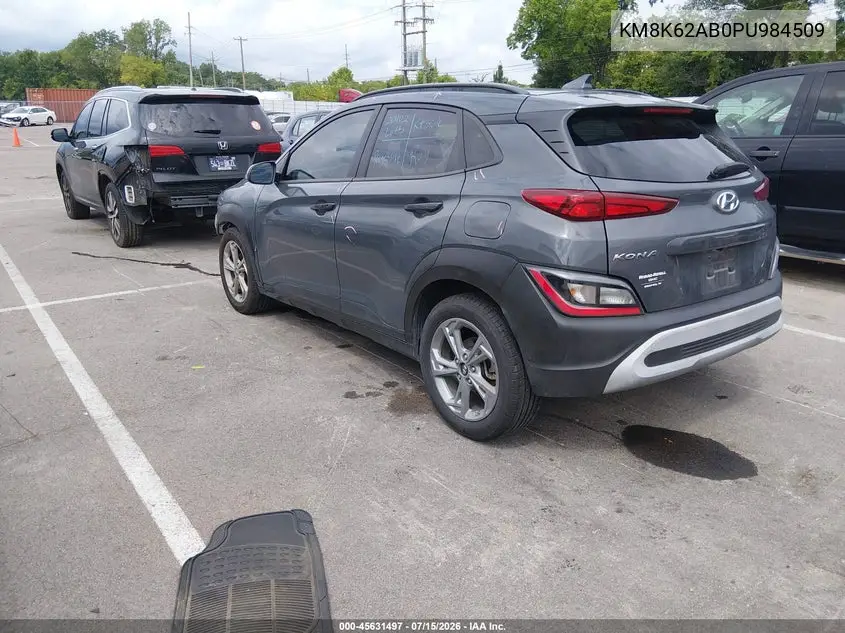 2023 Hyundai Kona Sel VIN: KM8K62AB0PU984509 Lot: 45631497