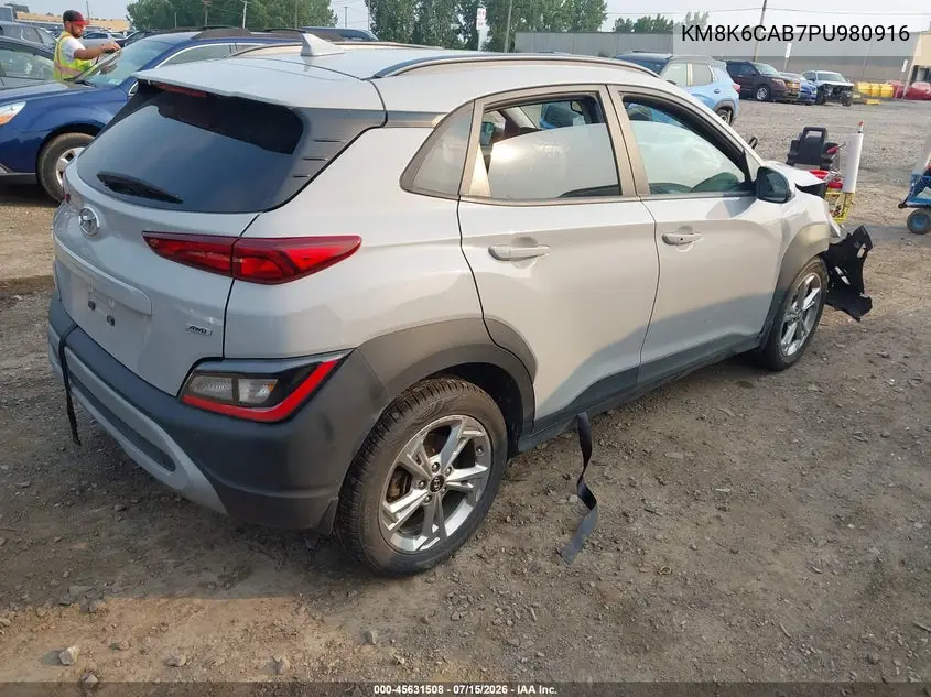 2023 Hyundai Kona Sel VIN: KM8K6CAB7PU980916 Lot: 45631508