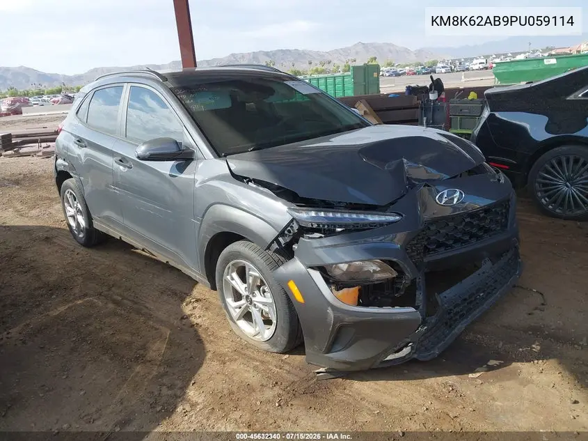 2023 Hyundai Kona Sel VIN: KM8K62AB9PU059114 Lot: 45632340