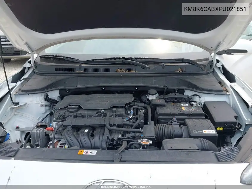 2023 Hyundai Kona Sel VIN: KM8K6CABXPU021851 Lot: 45654562