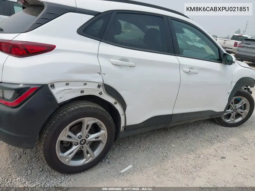 2023 Hyundai Kona Sel VIN: KM8K6CABXPU021851 Lot: 45654562