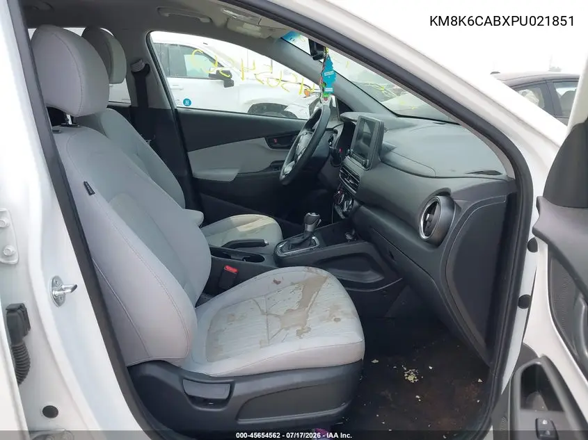 2023 Hyundai Kona Sel VIN: KM8K6CABXPU021851 Lot: 45654562