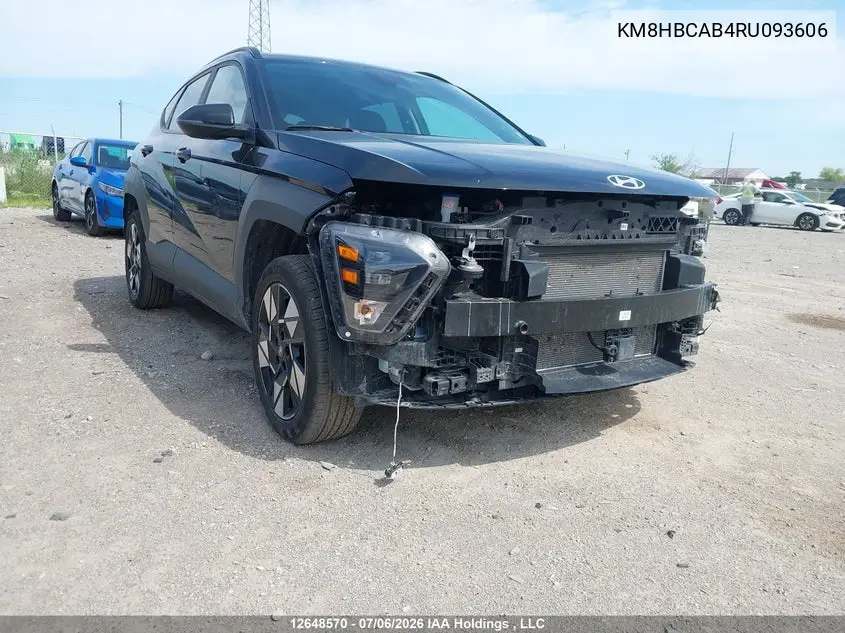 2024 Hyundai Kona Sel VIN: KM8HBCAB4RU093606 Lot: 12648570