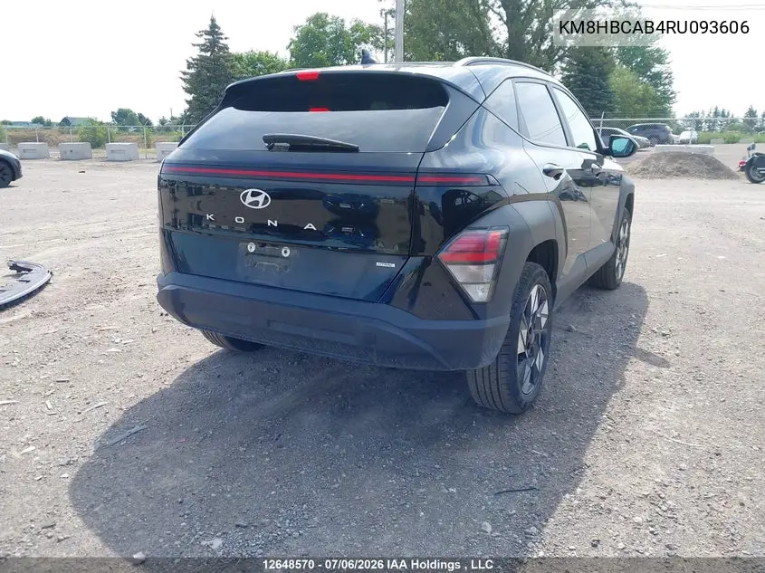 2024 Hyundai Kona Sel VIN: KM8HBCAB4RU093606 Lot: 12648570