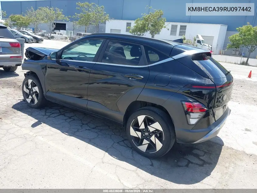 2024 Hyundai Kona Limited VIN: KM8HECA39RU097442 Lot: 45336046