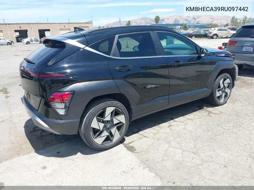 2024 Hyundai Kona Limited VIN: KM8HECA39RU097442 Lot: 45336046