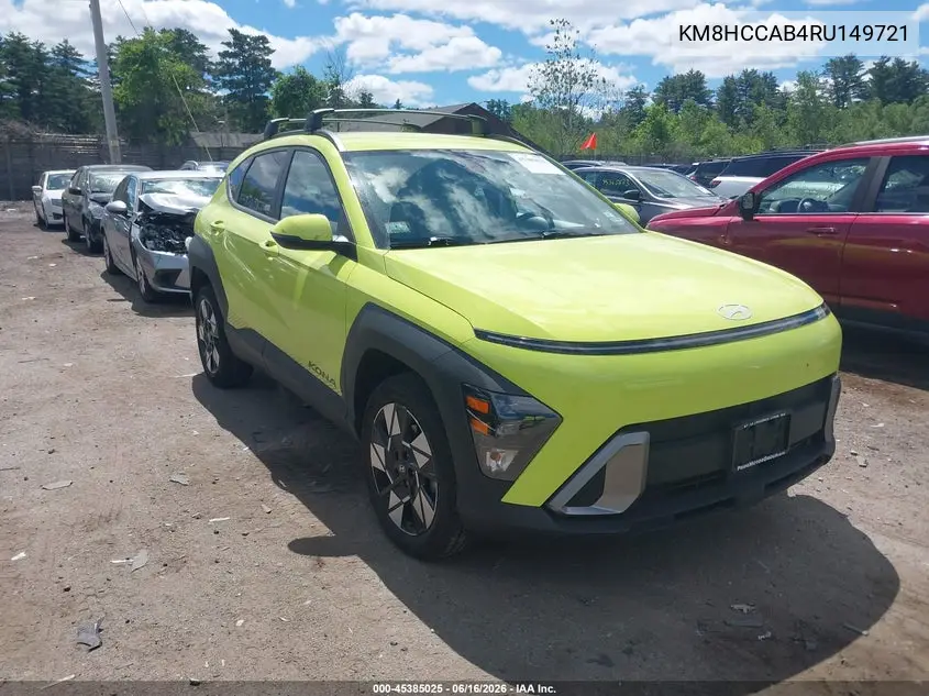 2024 Hyundai Kona Sel VIN: KM8HCCAB4RU149721 Lot: 45385025