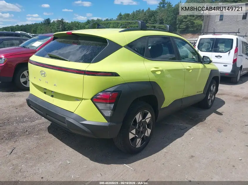 2024 Hyundai Kona Sel VIN: KM8HCCAB4RU149721 Lot: 45385025