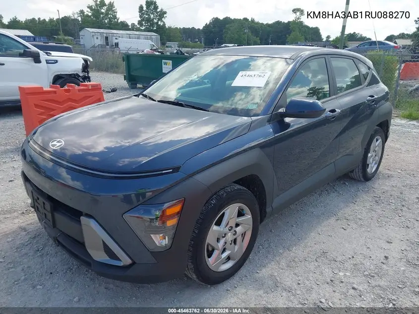 2024 Hyundai Kona Se VIN: KM8HA3AB1RU088270 Lot: 45463762
