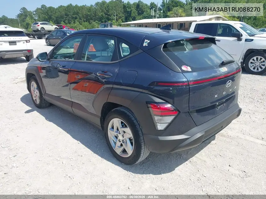 2024 Hyundai Kona Se VIN: KM8HA3AB1RU088270 Lot: 45463762